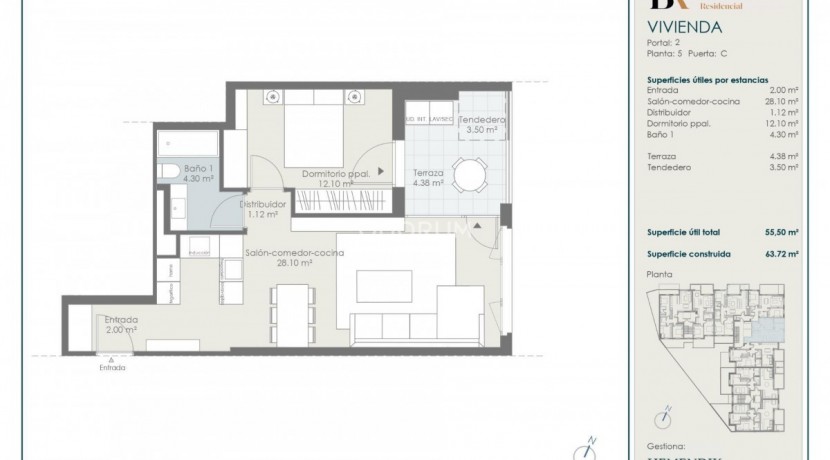Piso nuevo en venta en Masustegi 1