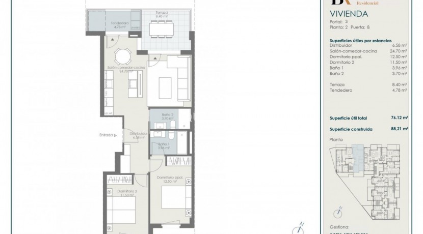 Piso nuevo en venta en Masustegi 1