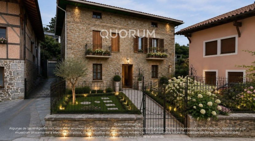 ¡OPORTUNIDAD! Vivienda Bifamiliar De Piedra Para Decorar A Tu Gusto Con Terreno y Tejado Reformado en Zeberio