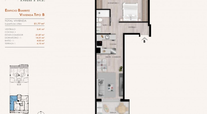 Piso Nuevo en Venta en Biarritz 14