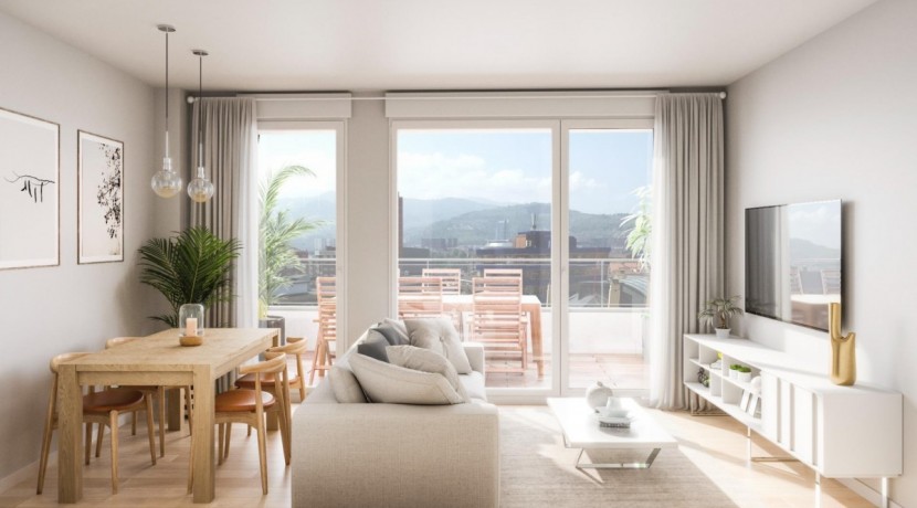Atico De Obra Nueva en Deusto Living